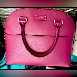Barbie pink NWOT Kate Spade satchel with crossbody strap